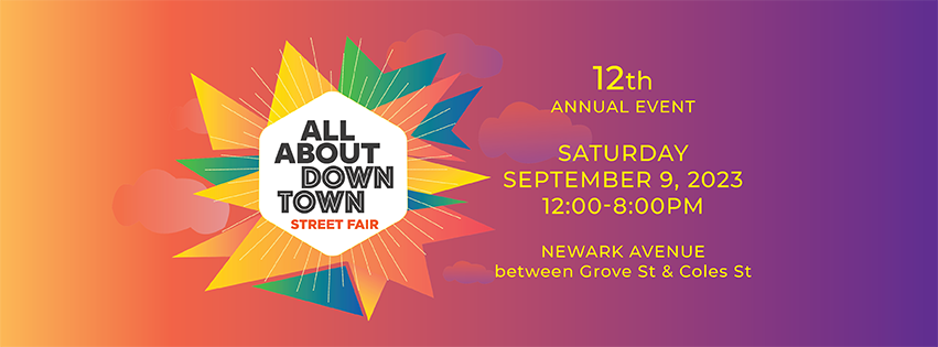All About Downtown Street Fair 2023 banner flyer September 9th, 2023