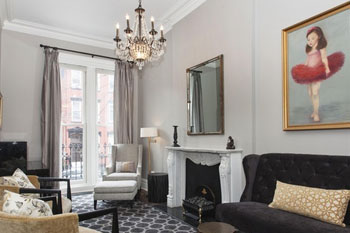 This is an interior shot of a Hoboken Historical house that is included in the annual house tours.