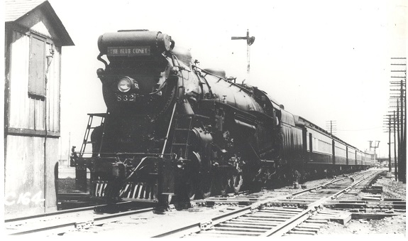 vintage image of old train