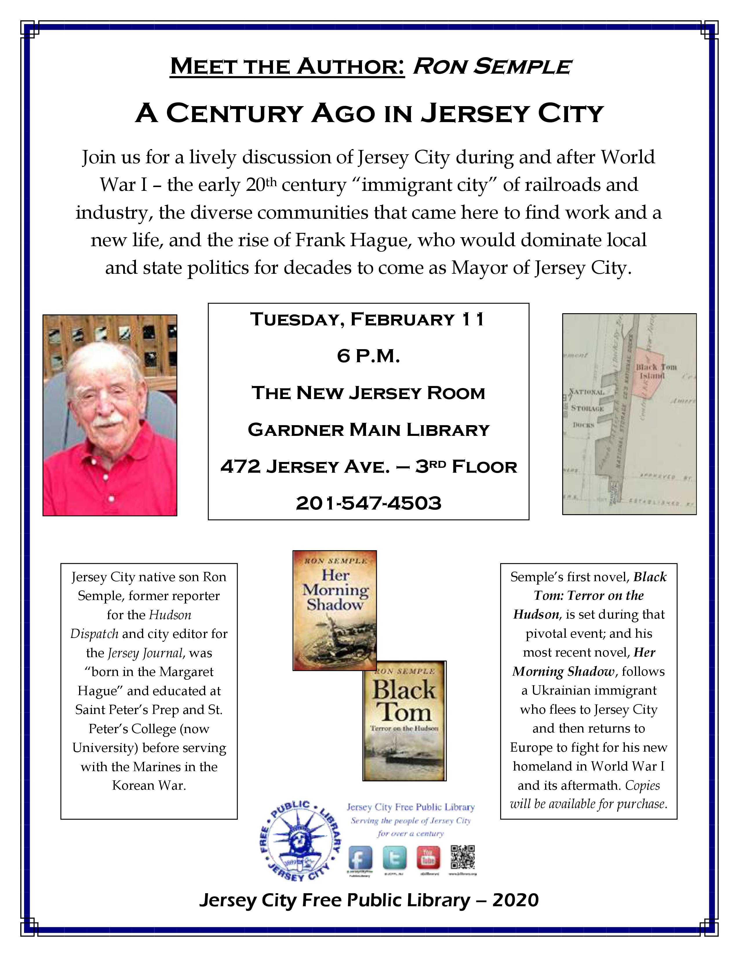 Flyer for Meet the Author: Ron Semple