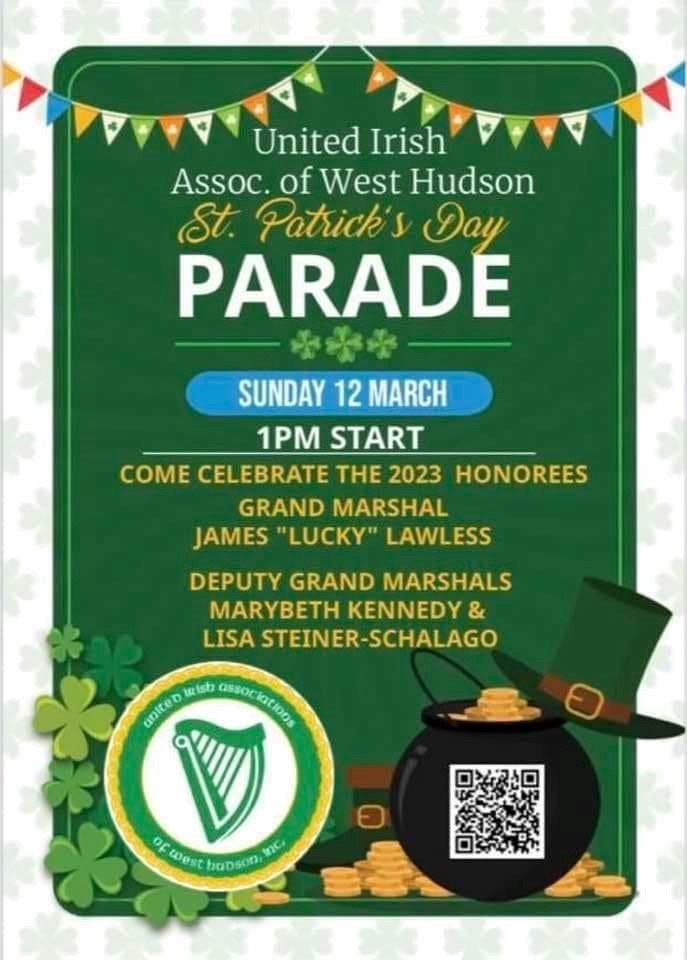 West Hudson St Patrick's Day flyer