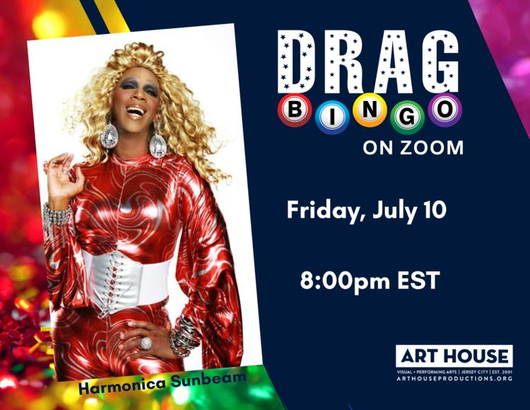 Drag Bingo on Zoom, Friday July 10 8pm EST