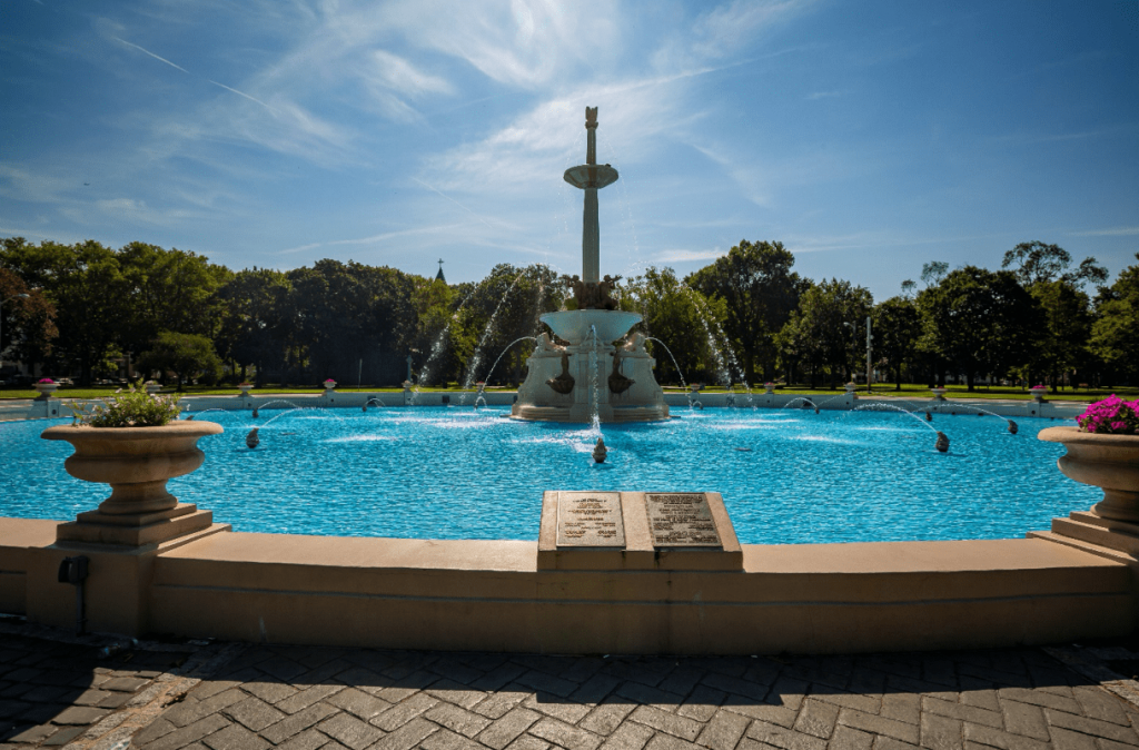 Park water fountain