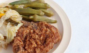 Pork chops with sides