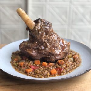 lamb and lentils