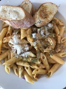 plate of pasta at Light Rail Cafe