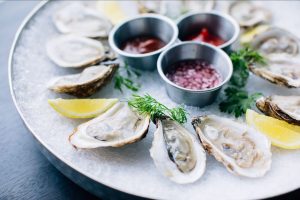 oysters on the half shell