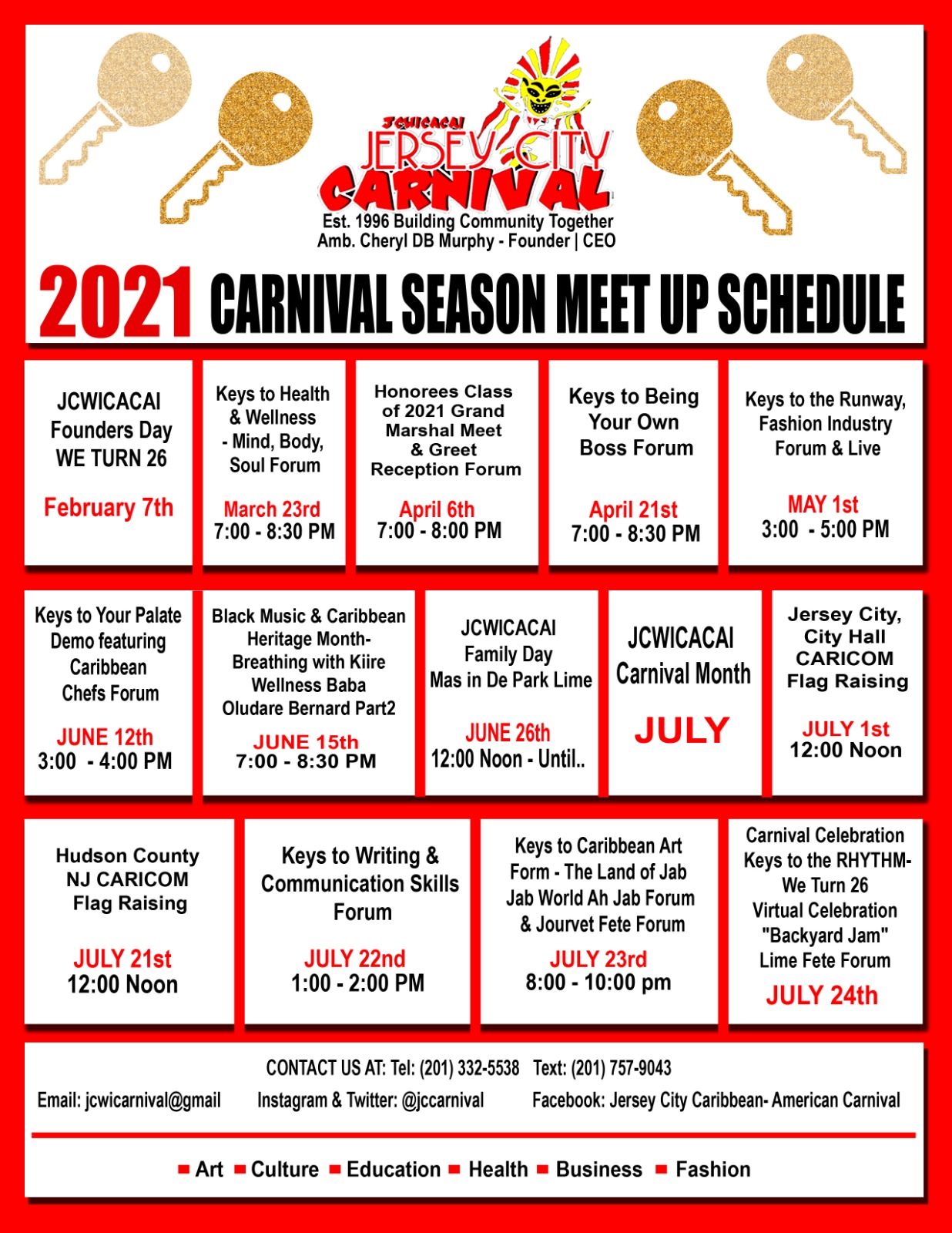 jersey city carnival season meet up schedule
