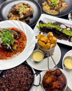 various Cuban entree and sides dishes served at Son Cubano restaurant