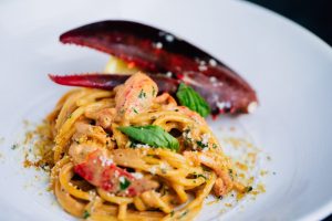 Lobster claw and pasta