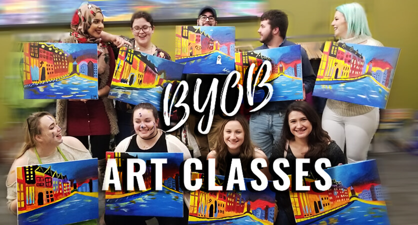 byob art classes
