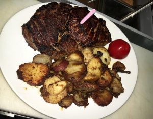 steak and potatoes
