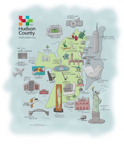 Kids Map of Hudson County