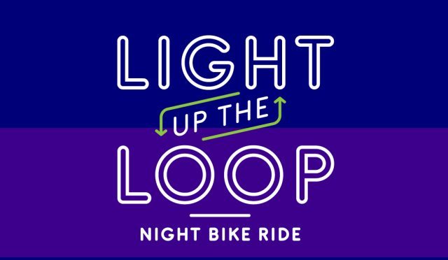 Flyer for Light Up the Loop on Friday June 24th at 8pm 2022