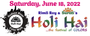 Flyer for Surati's Holi Hai the Festival of Colors; Saturday June 18th 2022