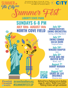 Flyer for Summer Fest Liberty State Park, North Cove Field 2022
