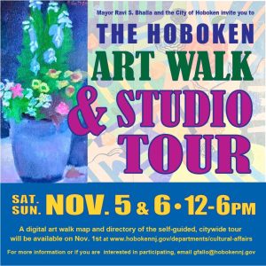 flyer for the hoboken art walk & studio tour