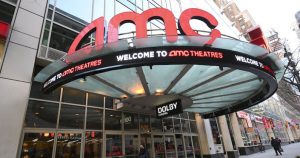 Entrance to AMC movie theater