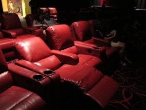 red movie theater seat recliners