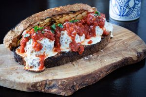 Meatball parm sandwich