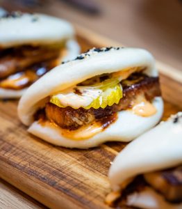 plate of bao buns