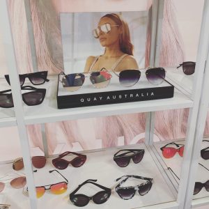 shelves of sunglasses