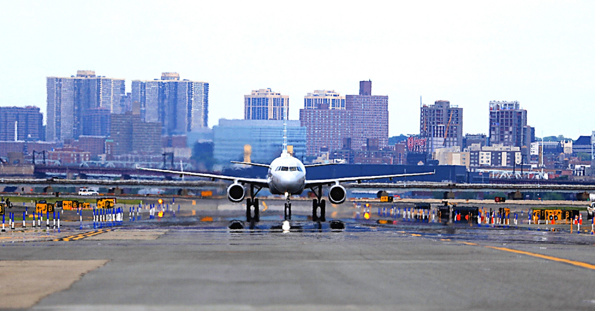 airplane on the runway