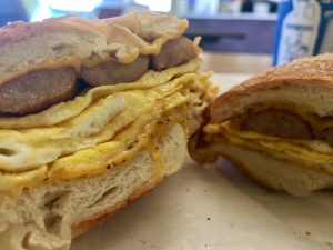 Bacon egg and cheese sandwich