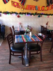 dining table at Sabor a Veracruz