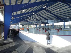 people skating on the Secaucus ice rink