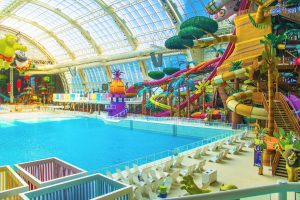 DreamWorks water park pool and slides