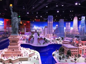 model of Manhattan made entirely of legos