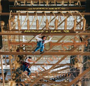 Legends of the Hidden Temple Ropes Course challenge