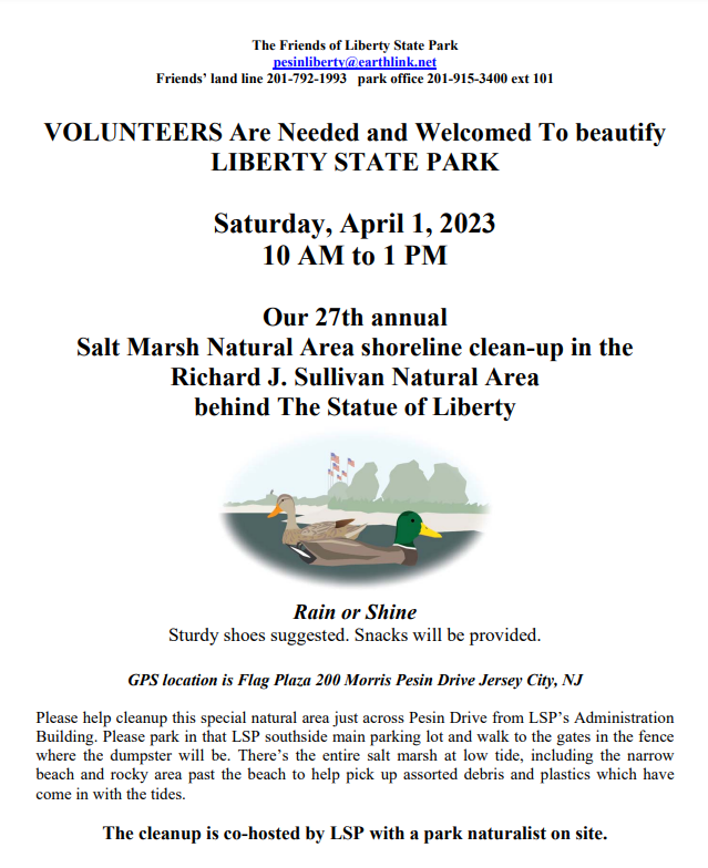 Salt Marsh Clean-Up Flyer